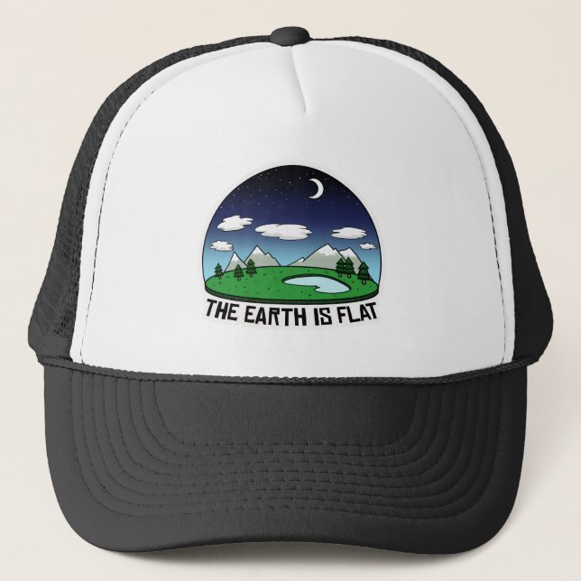 Casquette La terre est plate - faites votre recherche (Devant)