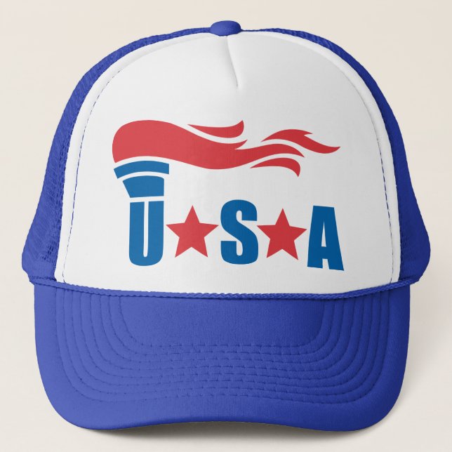 Casquette La torche olympique des Etats-Unis folâtre le (Devant)