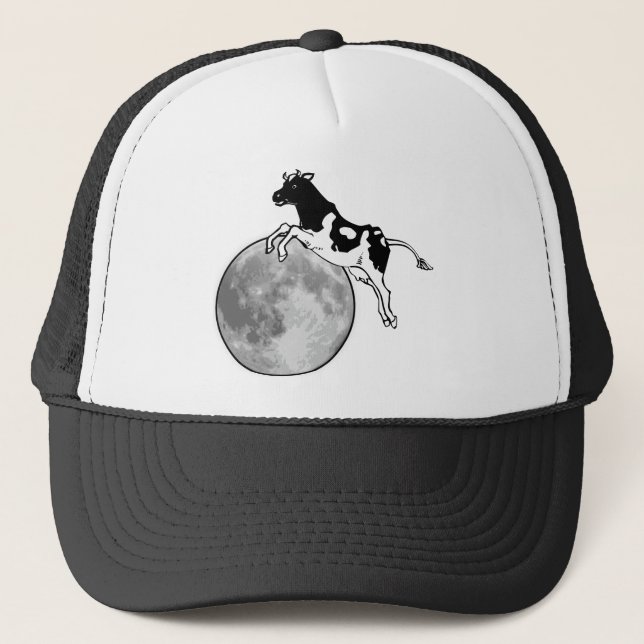 Casquette La vache sautant par-dessus la lune (Devant)