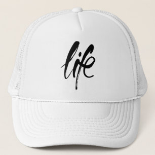 Casquette La vie en noir brossé