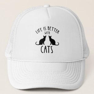 Casquette La Vie Est Meilleure Avec Les Chats