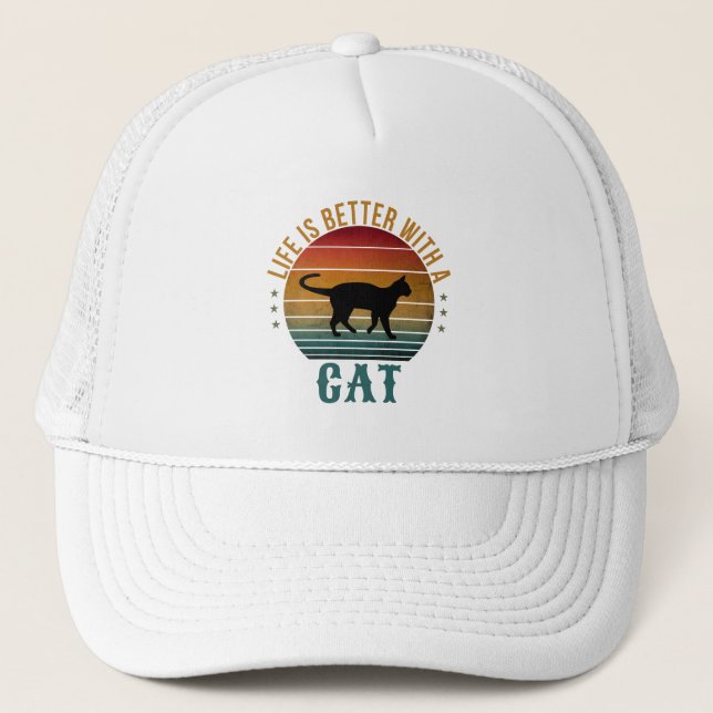 CASQUETTE LA VIE EST MEILLEURE AVEC UN CHAPEAU DE CAMION (Devant)