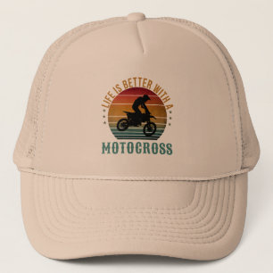 CASQUETTE LA VIE EST MEILLEURE AVEC UN CHAPEAU DE TRUCKER MO