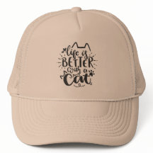La vie est meilleure avec un chat - Citation de ch