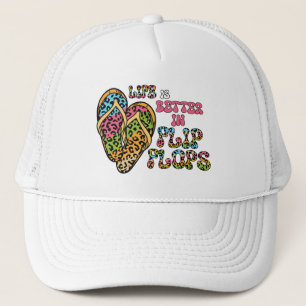 Casquette La vie est meilleure en tongs - Vibes d'été