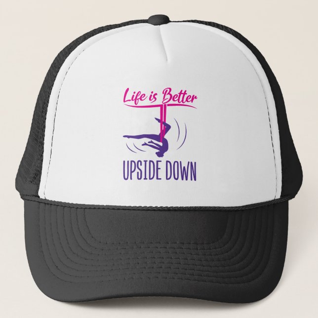 Casquette La Vie Est Mieux À L'Écart Du Yoga Aérien (Devant)