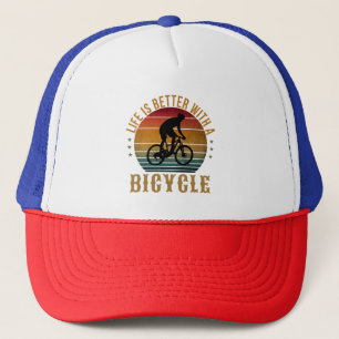 CASQUETTE LA VIE EST MIEUX AVEC UN VÉLO