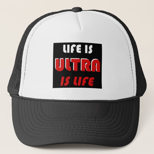 Casquette La Vie Est Ultra, Ultra Est La Vie (Devant)