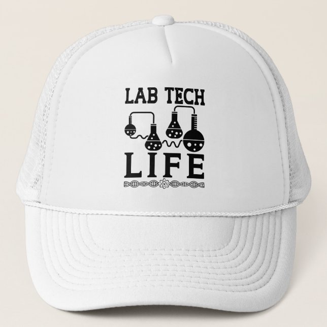 Casquette Lab Tech Life Doctor Chemist Laboratory (Devant)