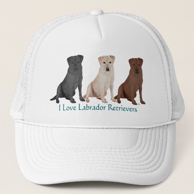 Casquette Labrador Retrievers - 3 couleurs à aimer (Devant)