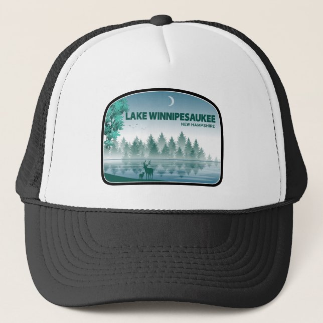 Casquette Lac Winnipesaukee New Hampshire Deer (Devant)