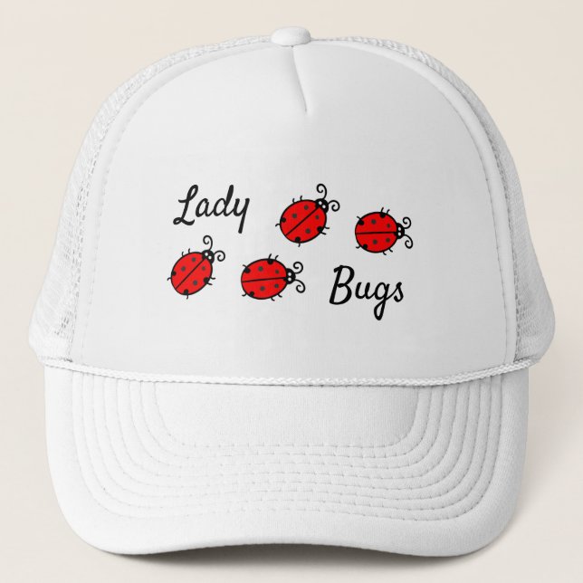 Casquette Lady Bugs Design Trucker Chapeau (Devant)