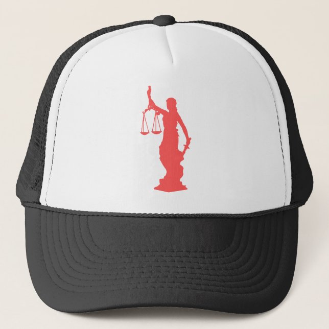 Casquette Lady Justice rose (Devant)