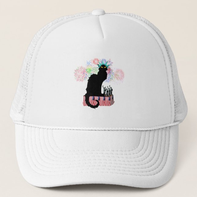 Casquette Lady Liberty - Patriotique Le Conversation Noir (Devant)