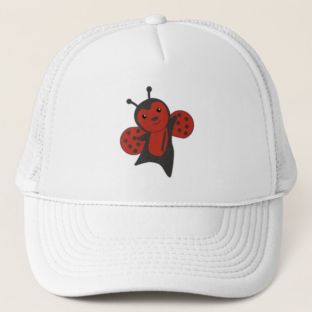 Casquette Ladybug Red Cute Animaux Pour Enfants (Devant)