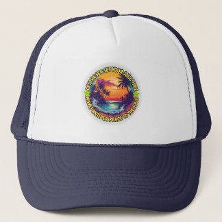 Casquette Laissez la mer mettre votre âme libre