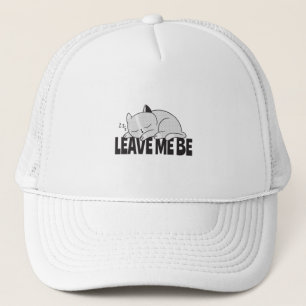 Casquette Laissez-moi tranquille Chat endormi paresseux