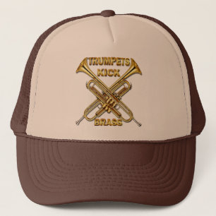 Casquette Laiton de coup-de-pied de trompettes