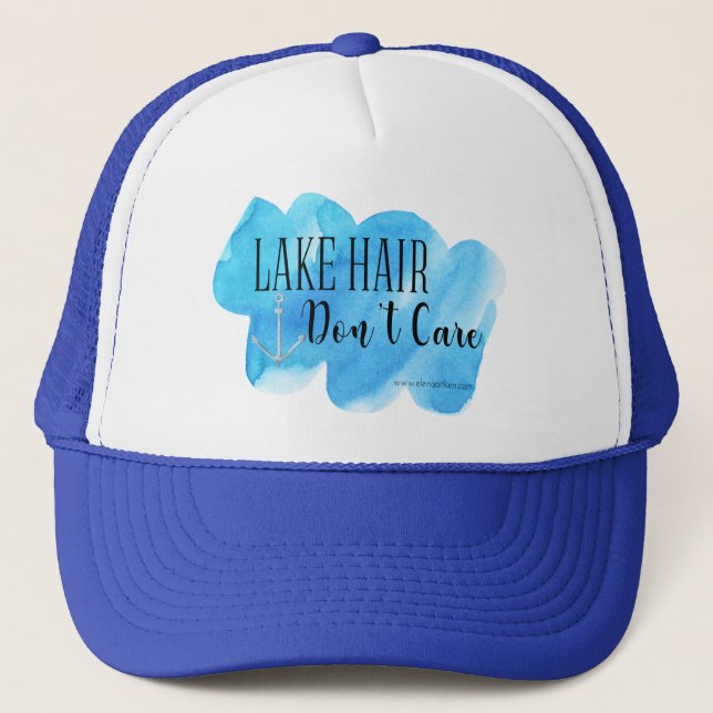 Casquette Lake Hair s'en fiche (Devant)