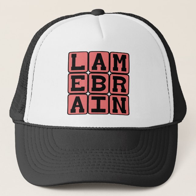 Casquette Lamecerveau, idiot (Devant)