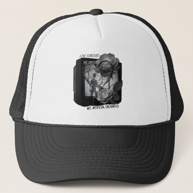 Casquette L'amour a survécu au statique (Devant)