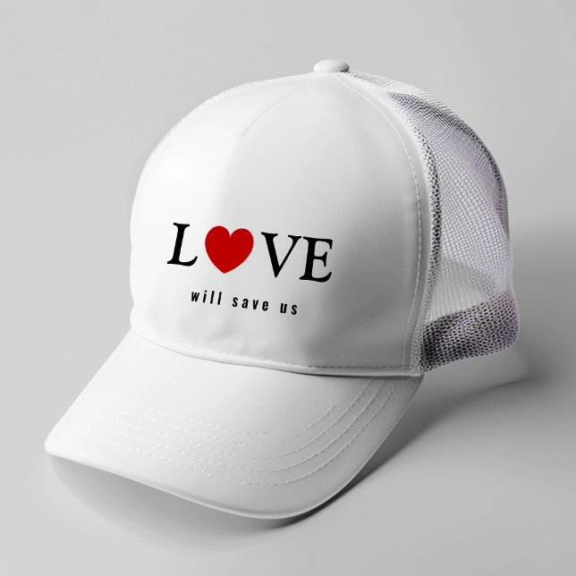 Casquette L'amour élégant nous sauvera (Stylish Love Will Save Us Trucker Hat)