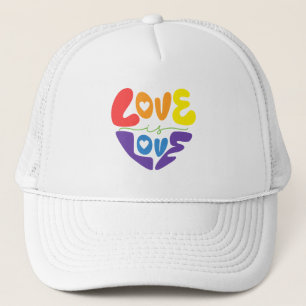 Casquette L'amour est la fierté de l'amour - Coeur en forme 