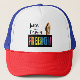 Casquette L'amour est une forme de fierté pour la liberté