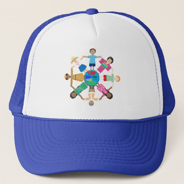 Casquette L'amour fait de ce monde une famille (Devant)