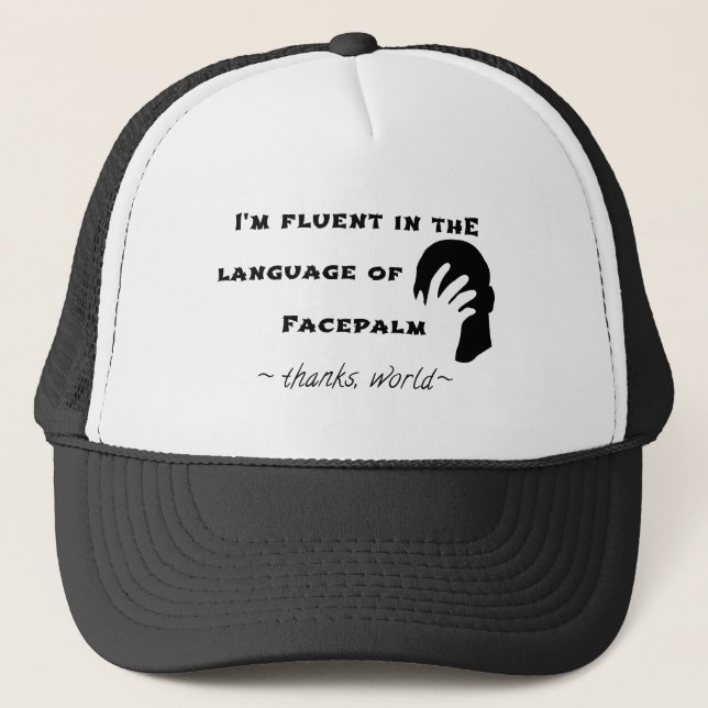 Casquette Langue du Facepalm (Devant)