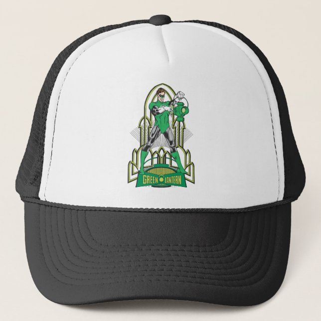 Casquette Lanterne verte avec lettres (Devant)