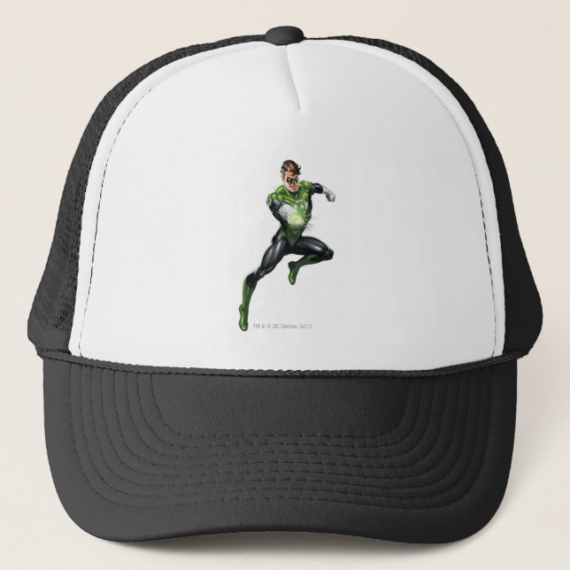 Casquette Lanterne Verte - Pleine Rendu, Saut (Devant)