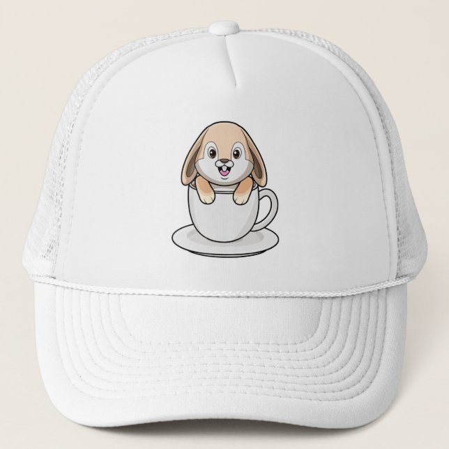 Casquette Lapin avec tasse à café (Devant)