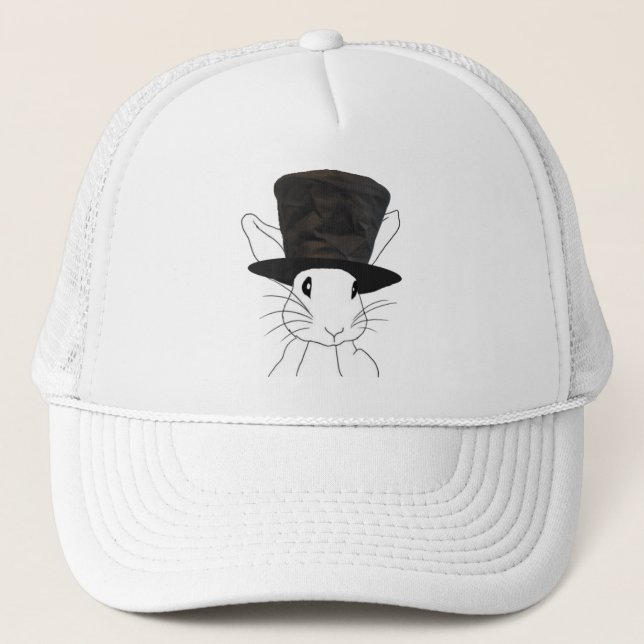 Casquette Lapin Blanc (Devant)