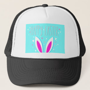 Casquette lapin de pâques heureux