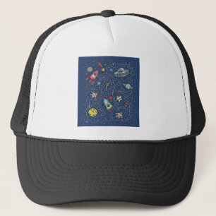 Casquette L'astronaute spatial Cat Rocket Maze Puzzle Mystèr