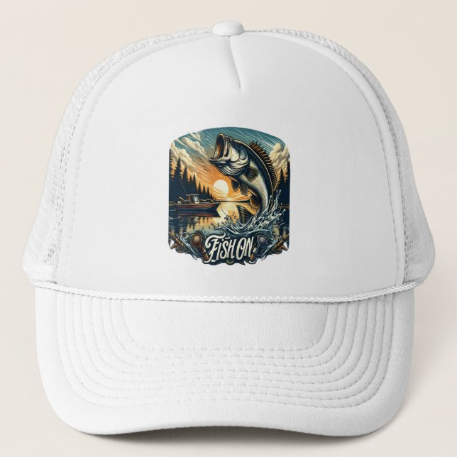 Casquette L'Aube Majestic Sauter Un Basse Poisson Skyward Su (Devant)