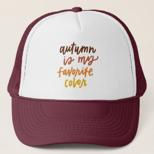 Casquette "L'automne est ma couleur préférée"