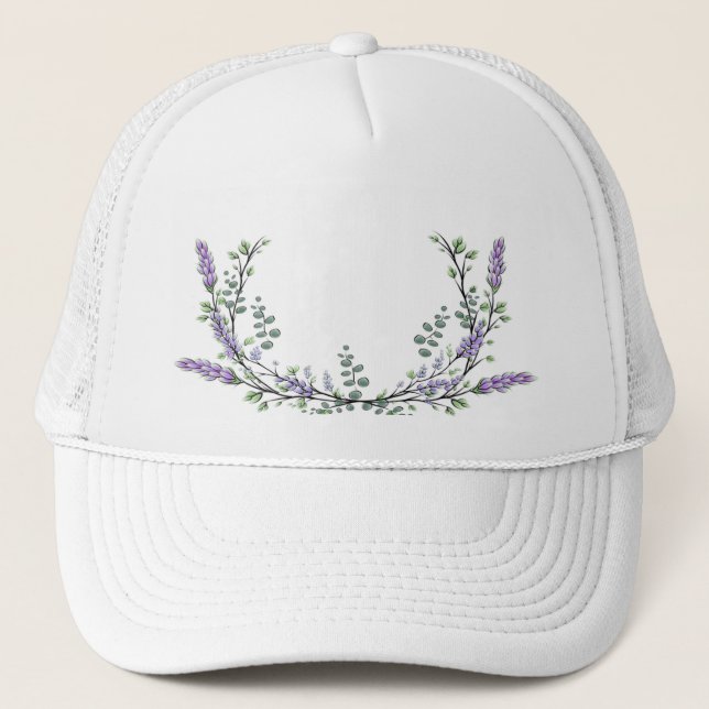 Casquette Lavande et Eucalyptus (Devant)