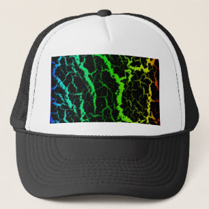 Casquette Lave de l'espace fissuré - BCGYR arc-en-ciel