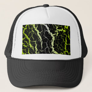 Casquette Lave de l'espace fissuré - blanc/citron jaune