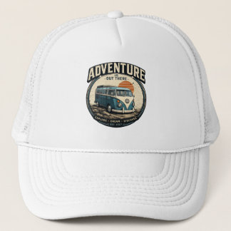 Casquette L'Aventure est là-bas – Graphisme de fourgonnette