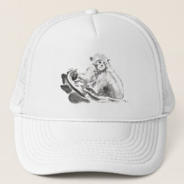 Casquette Laver Peinture Singe Année Zodiac Anniversaire Cas