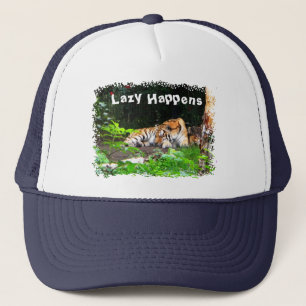 Casquette Lazy arrive le tigre de Sibérie
