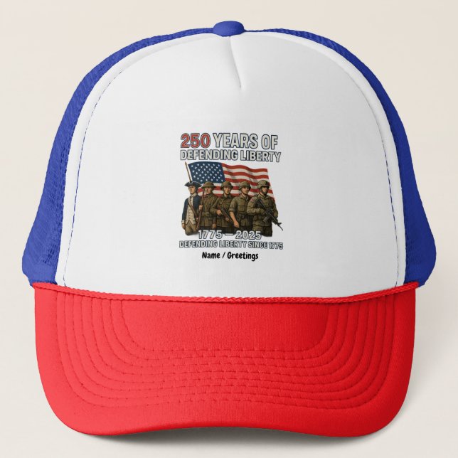 Casquette Le 250e anniversaire de la parade militaire du dra (Devant)