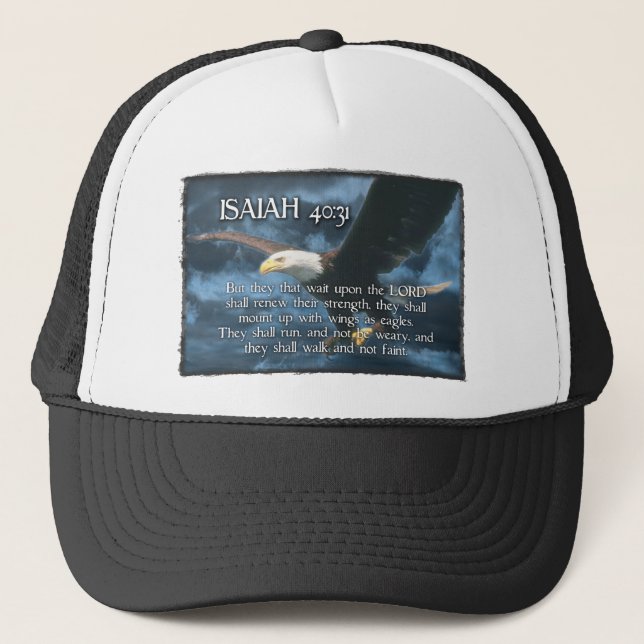 Casquette Le 40:31 d'ISAÏE montent avec des ailes comme (Devant)