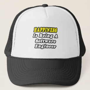 Casquette Le bonheur est d'être ingénieur logiciel