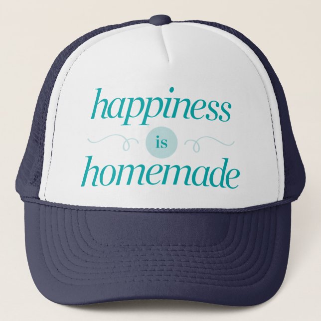 Casquette Le bonheur est fait maison (Devant)