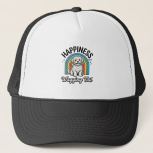 Casquette Le bonheur est une queue qui remue Conception d'am