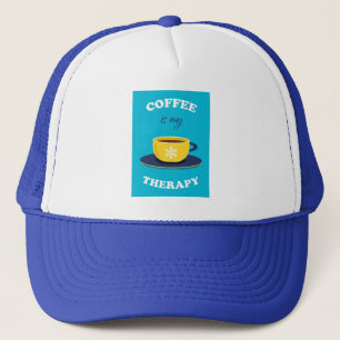 Casquette Le Café Est Mon Thérapie Trucker Chapeau